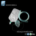 Masker Oksigen Non-rebreathing Konsentrasi Tinggi PVC dengan Tubing